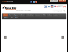 Tablet Screenshot of fireplacesstoke.com